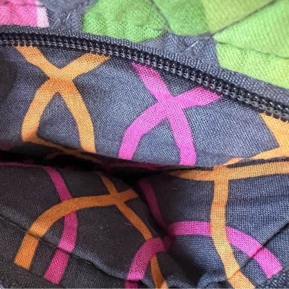 VERA BRADLEY Va Va Bloom 2012 Zip Hipster Crossbody Gray Pink Yellow Floral - Picture 9 of 17